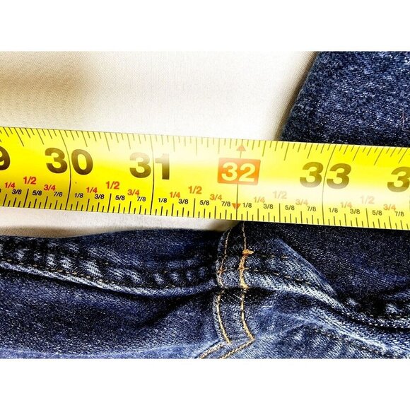 RSQ Size 30X32 Men's Relaxed Taper Blue Denim 5 Pocket Logo Tag Jeans - Picture 5 of 11